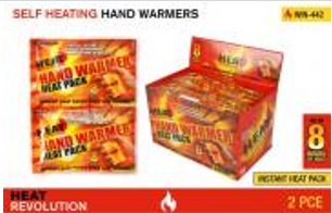 WIN-442, 2Pce Self Heating Hand Warmers