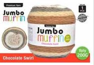 WIN-986, 1pce Muffin Yarn Chocolate Swirl8ply200g