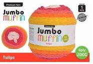 WIN-988, 1pce MuffinYarn Tulips 8ply200G
