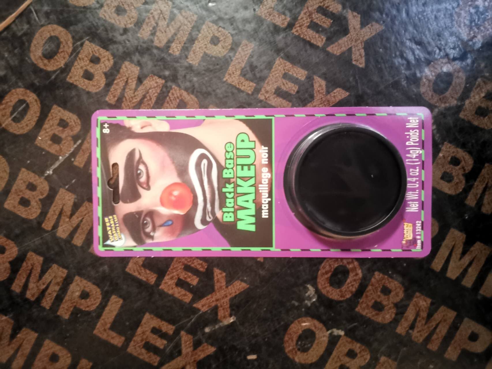 X13242, Halloween Black Base Makeup