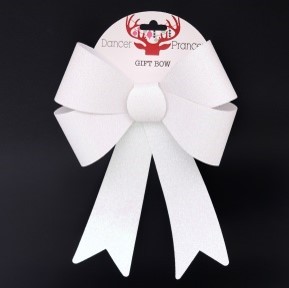 X240649, Xmas X240649, Xmas WHITE BOW 21X28CM