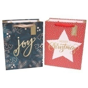 X244678, Xmas X244678, Xmas 2A MEDIUM STAR & JOY GIFT BAGS