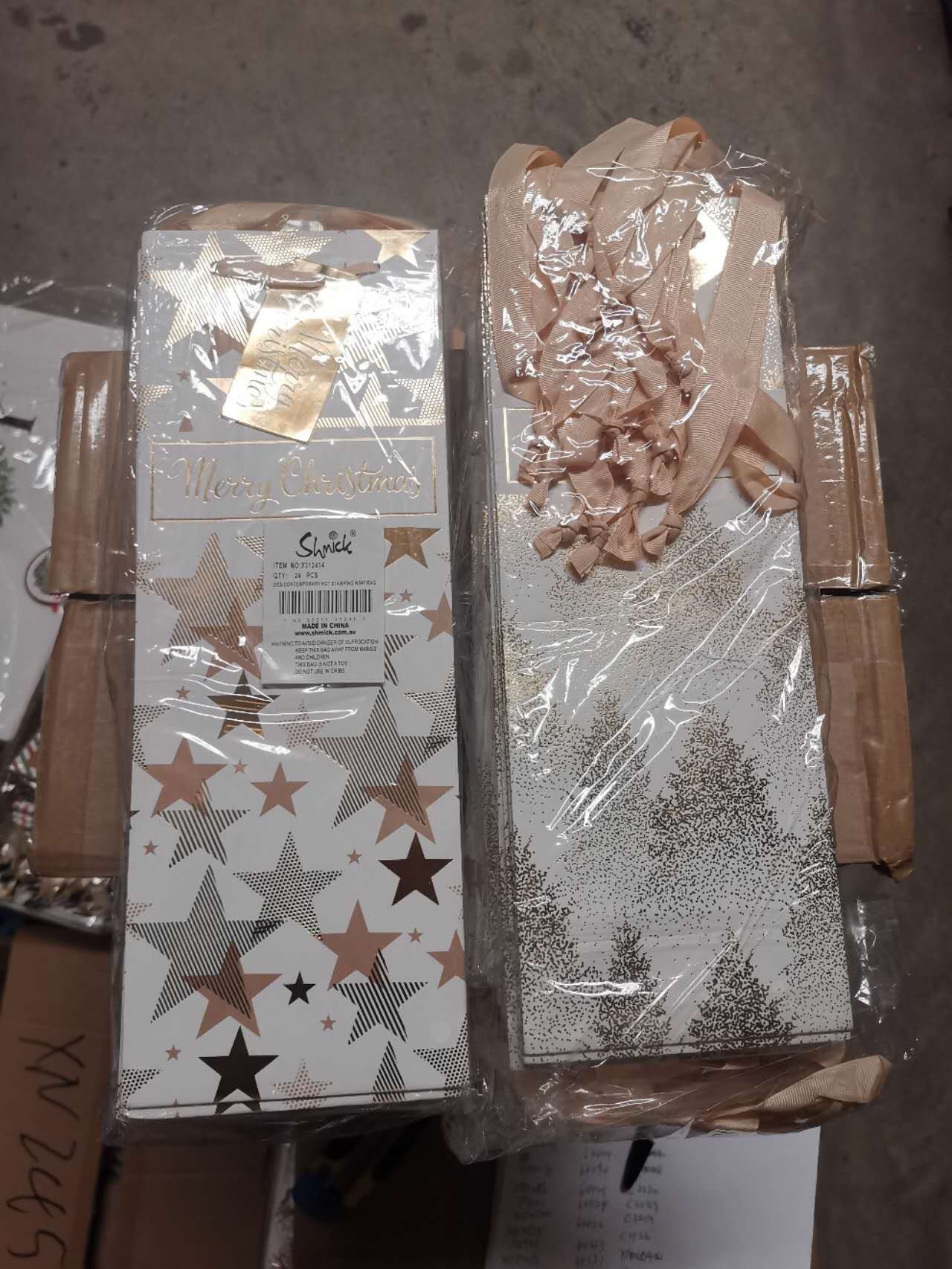 X312414, CONTEMPORARY HOT STAMPING WINE BAG