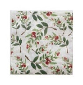 23X2, X357330, PK20 2PLY CHRISTMAS BERRY NAPKIN 33x33CM