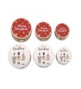 25X35, X440735, 2A S3 METAL ROUND CHRISTMAS TINS S13.5X7CM M16.5X7.5 L20X9CM