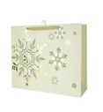 25X35, X443392, XL SNOWFLAKE HORIZONTAL GIFT BAG 42*12*30CM