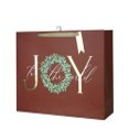 25X37, X444573, XL JOY TO THE WORLD HORIZONTAL GIFT BAG 42*12*30CM