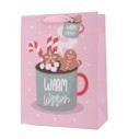 25X38, X444832, LRG WARM WISHES GIFT BAG 26X32X12CM