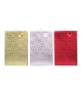 25X38, X448441, 3A XL FOIL GIFT BAG RED, GOLD, SILVER 30X42X12CM