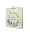 25X38, X448687, XL SQ WREATH GIFT BAG 35X35X10CM