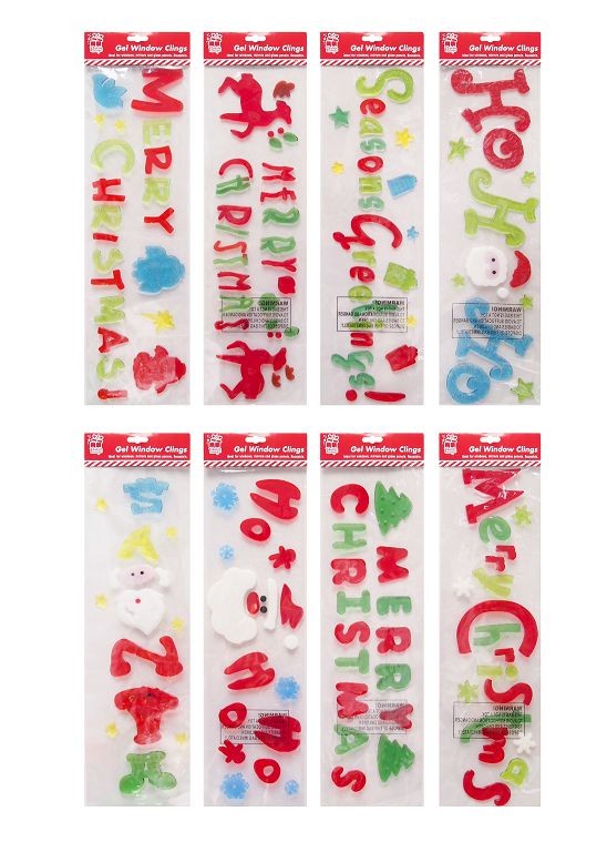 X21, XA2605, STICKERS WINDOW GEL 4ASST
