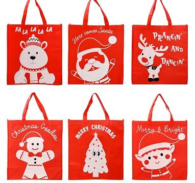 25X17, XA3694, Shopper Bag Non-Woven Character Print Asst