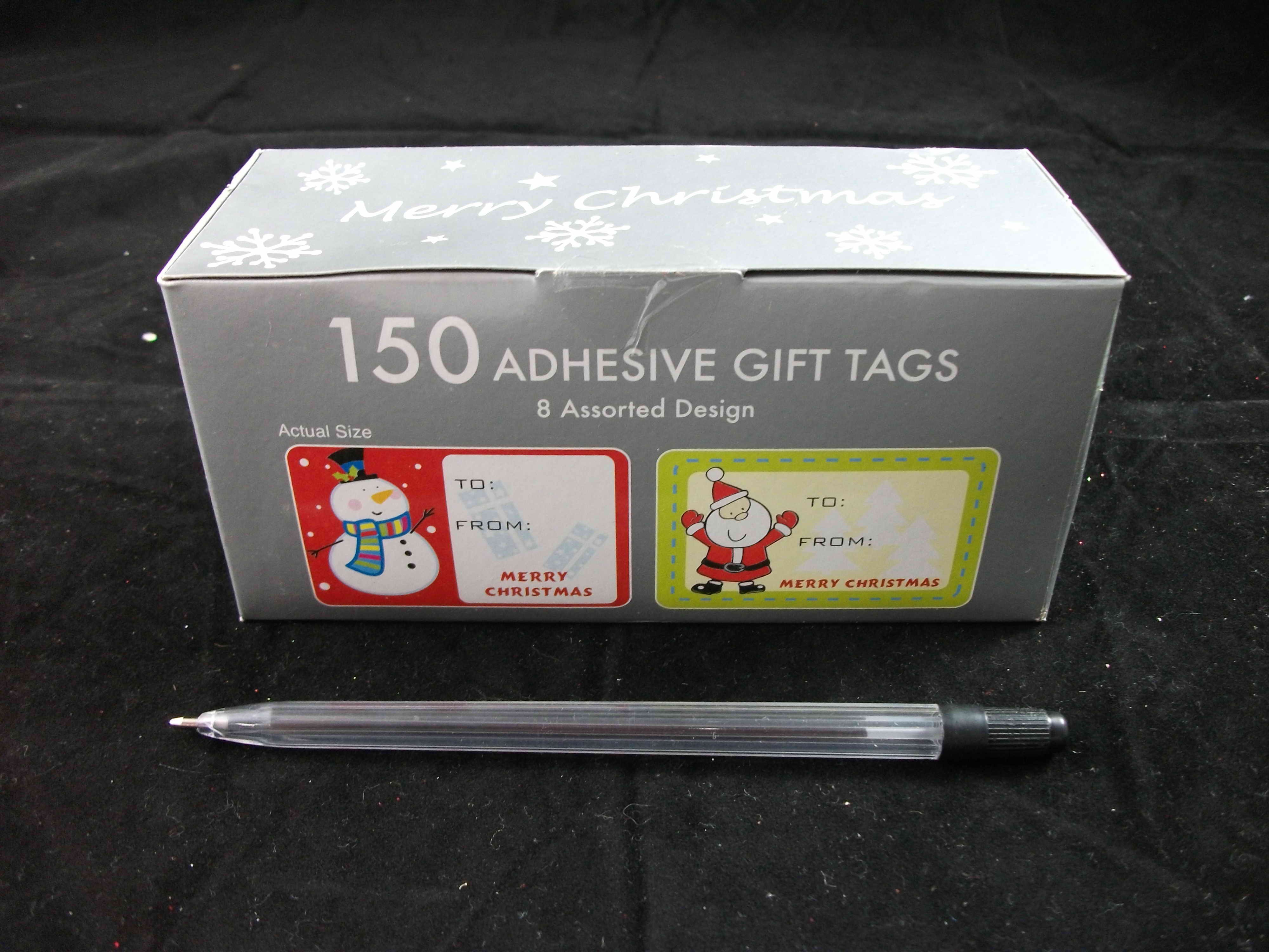 XA3714,STICKER TAGS 2ROLL 150PK 2ASST