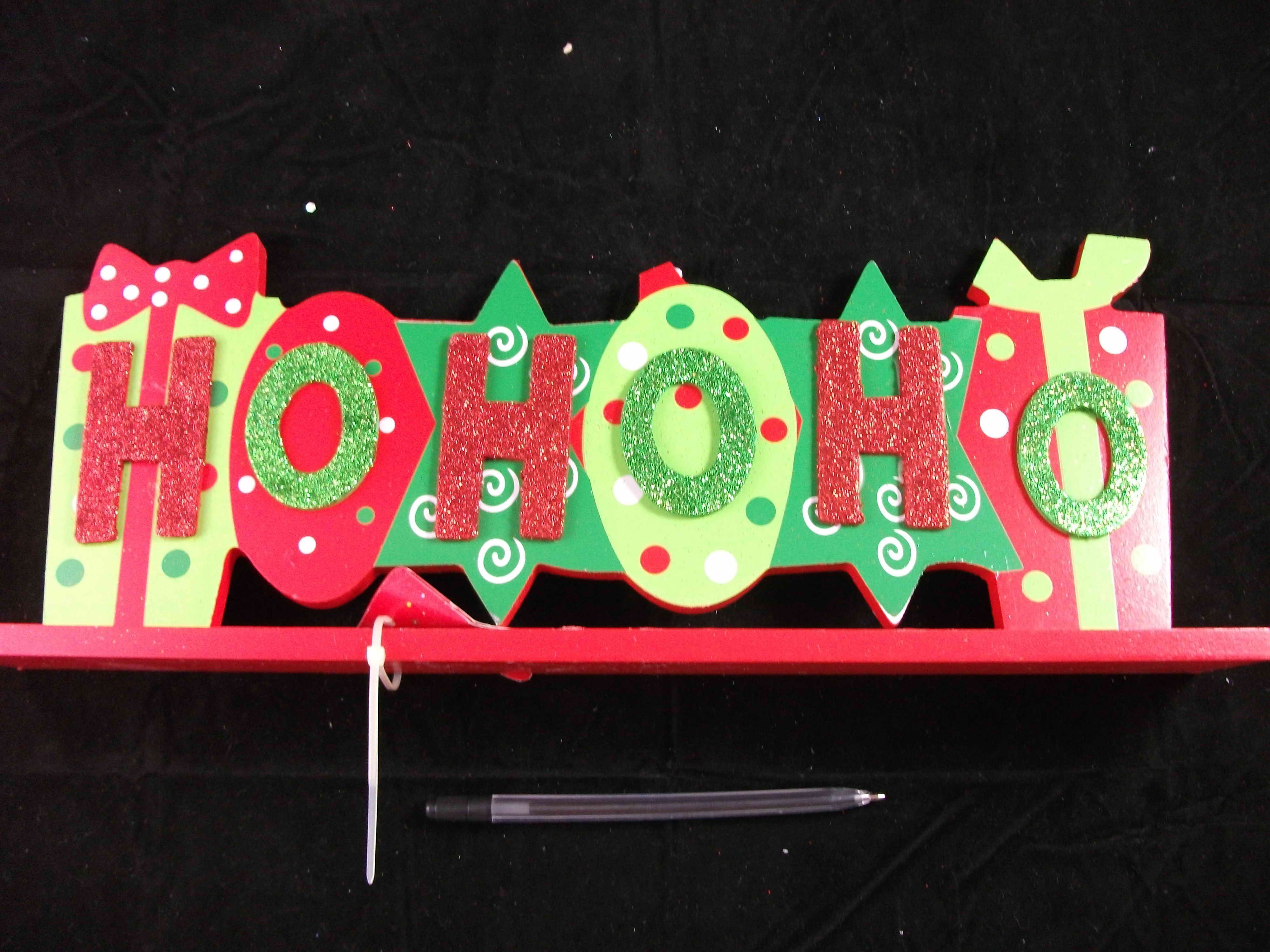 XA6289,WOOD SIGN GLITTER 40CM 2ASST