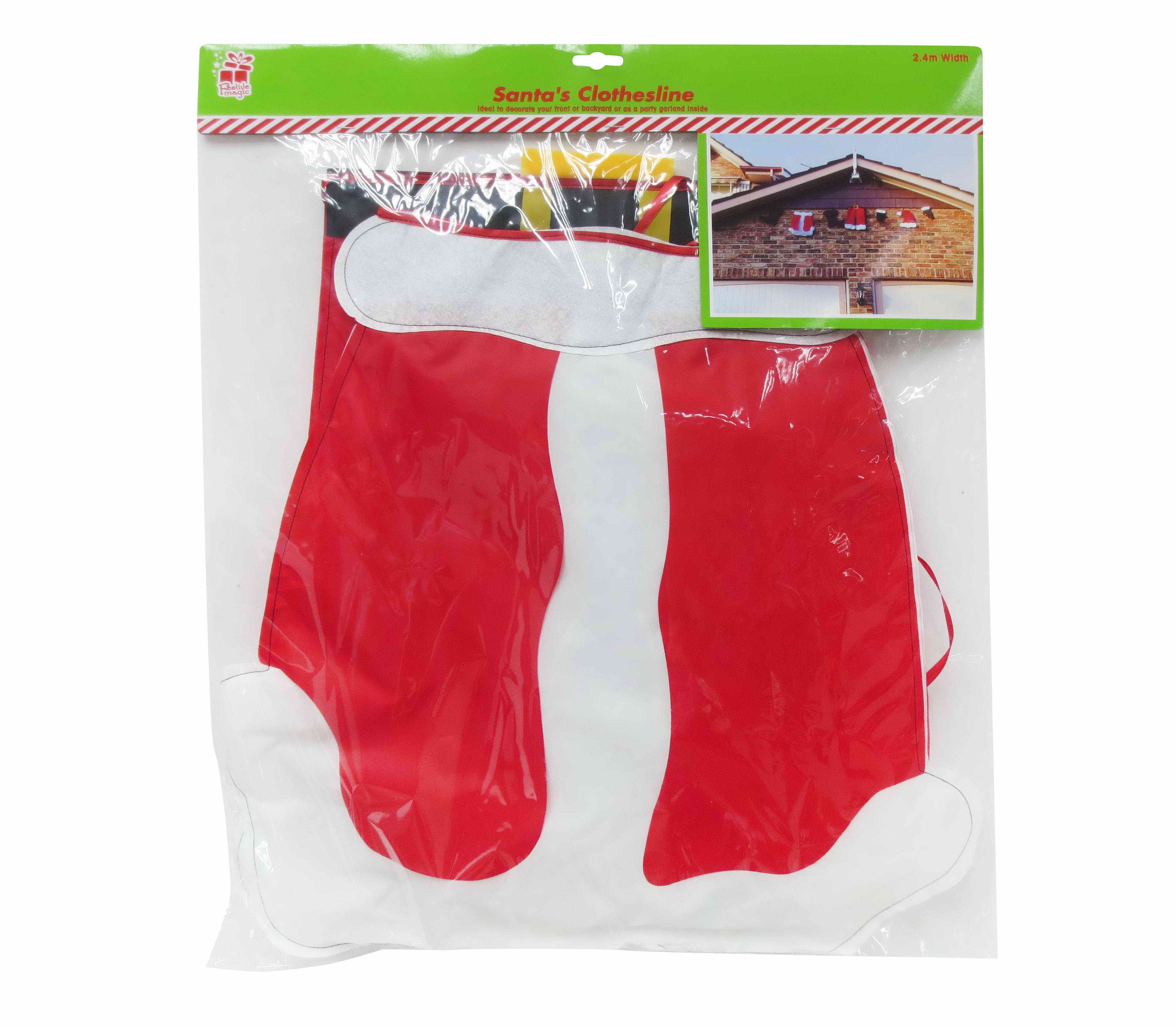  SANTAS CLOTHESLINE 2.4m 7pc 