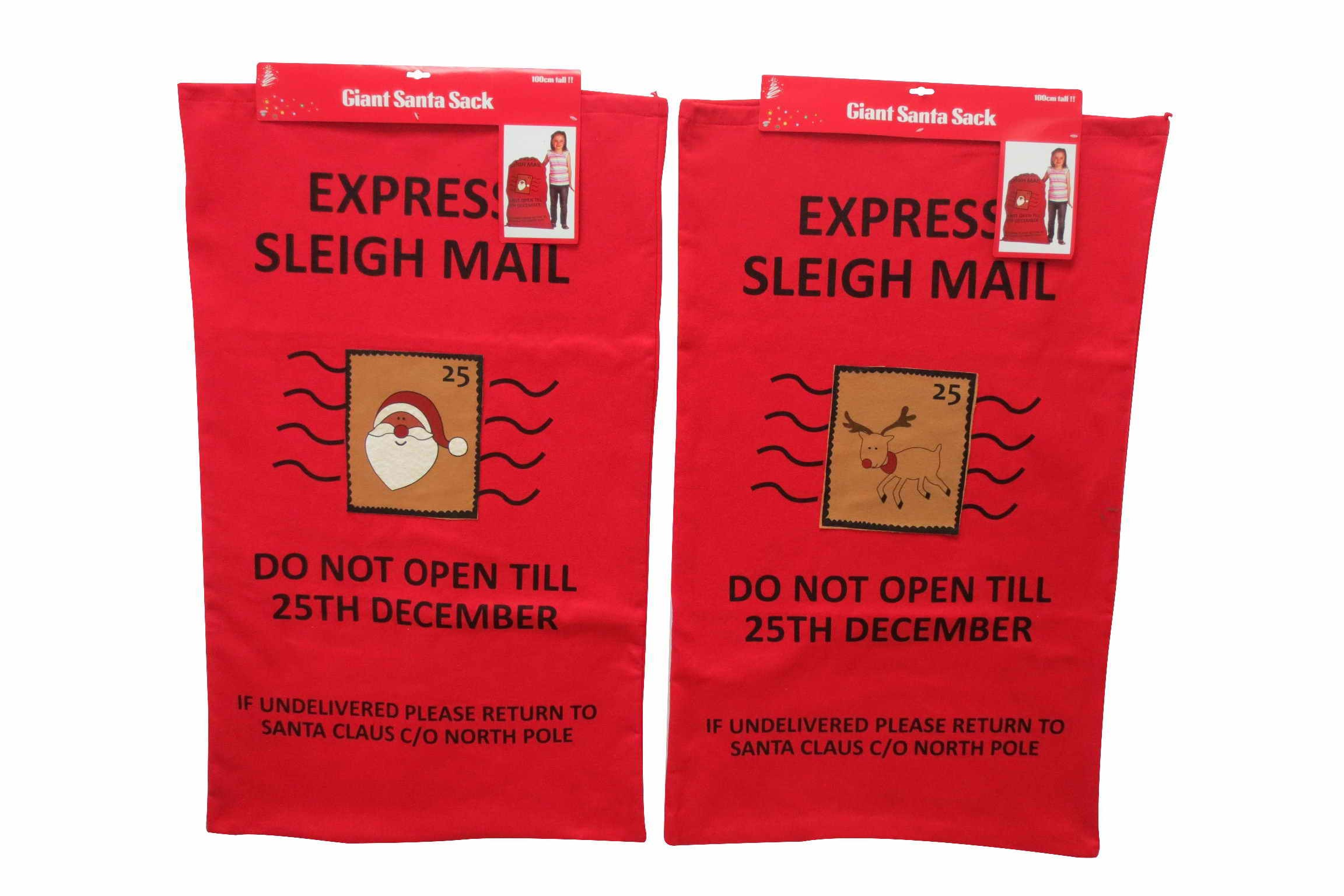 GIANT SANTA SACK 60x100cm DLX