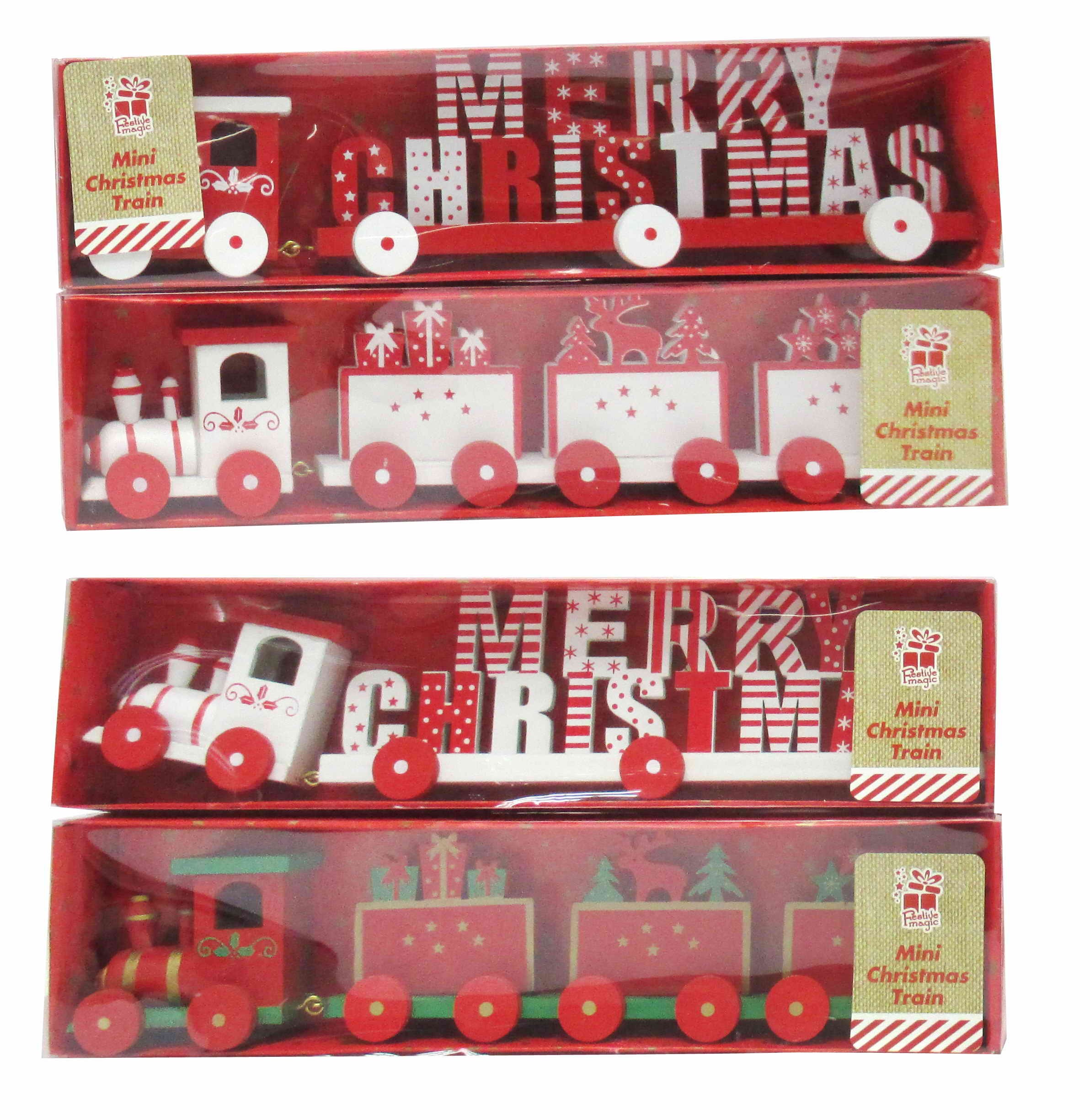  TABLE DECO CHRISTMAS TRAIN MDF 