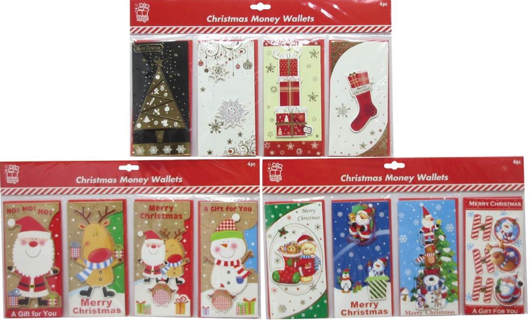 MONEY/GIFT CARD HOLDER 4pc