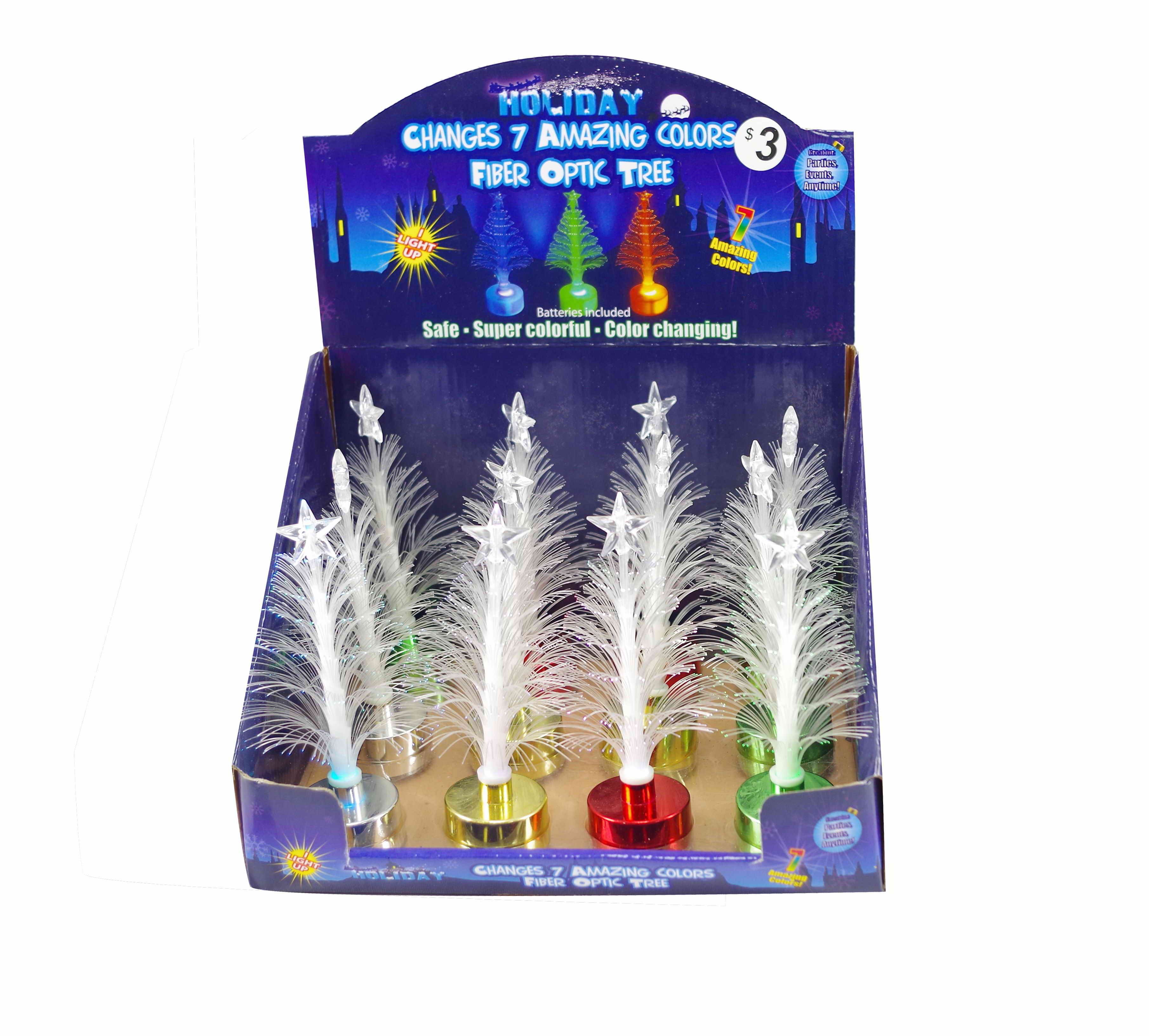 LED F/OPTIC TREE 11cm COL CHANGE