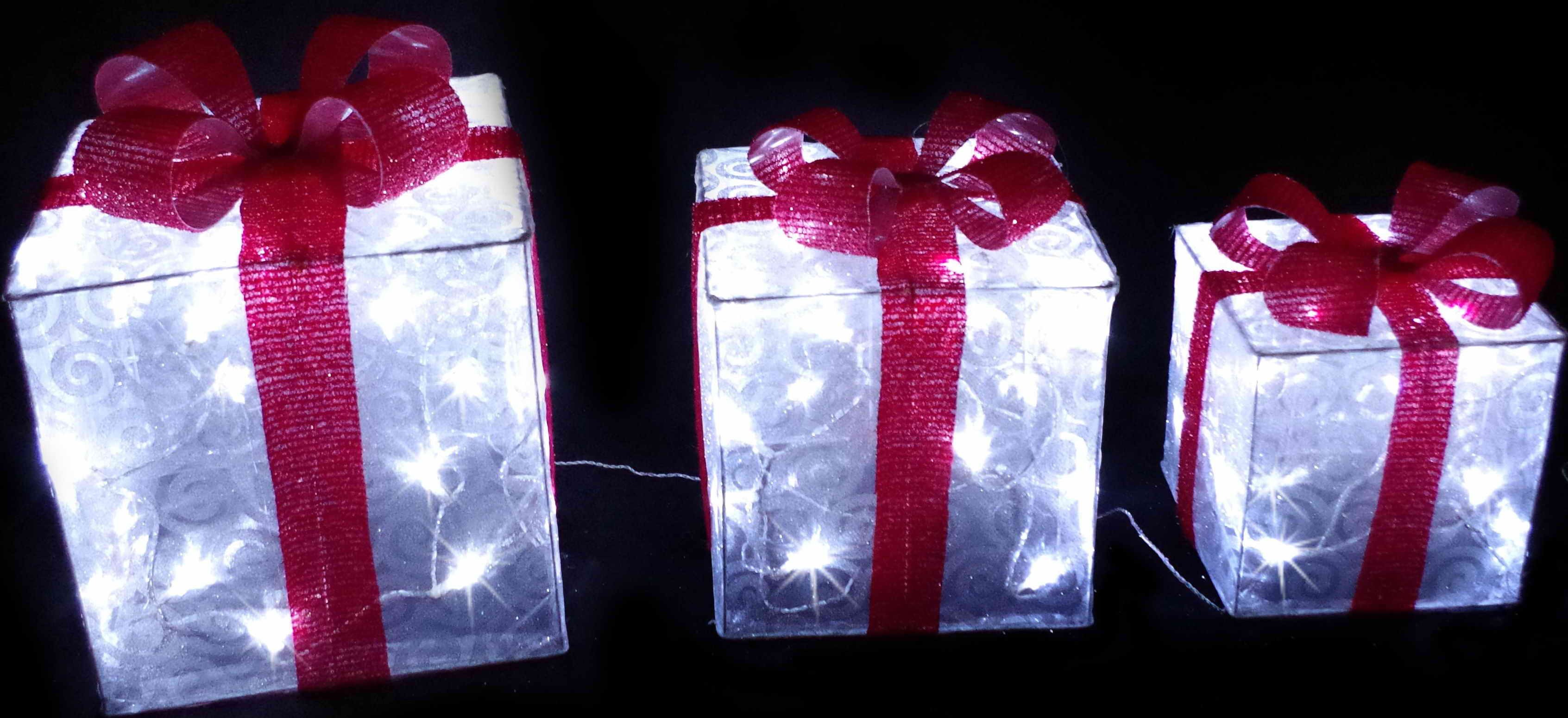LED ORGANZA PRESENT S/3 72L 2 COLS