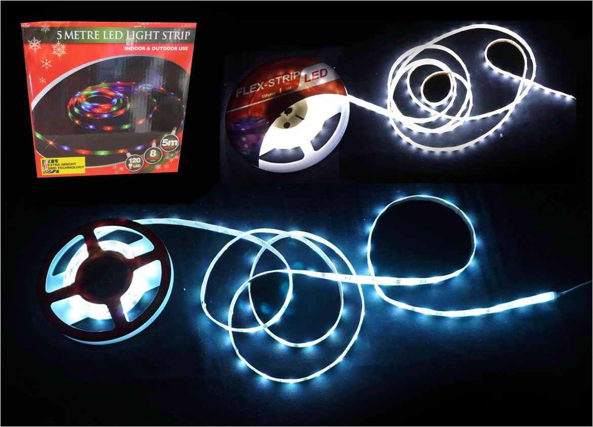 LED FLEXI STRIP 5m M/W 8 FUNCT