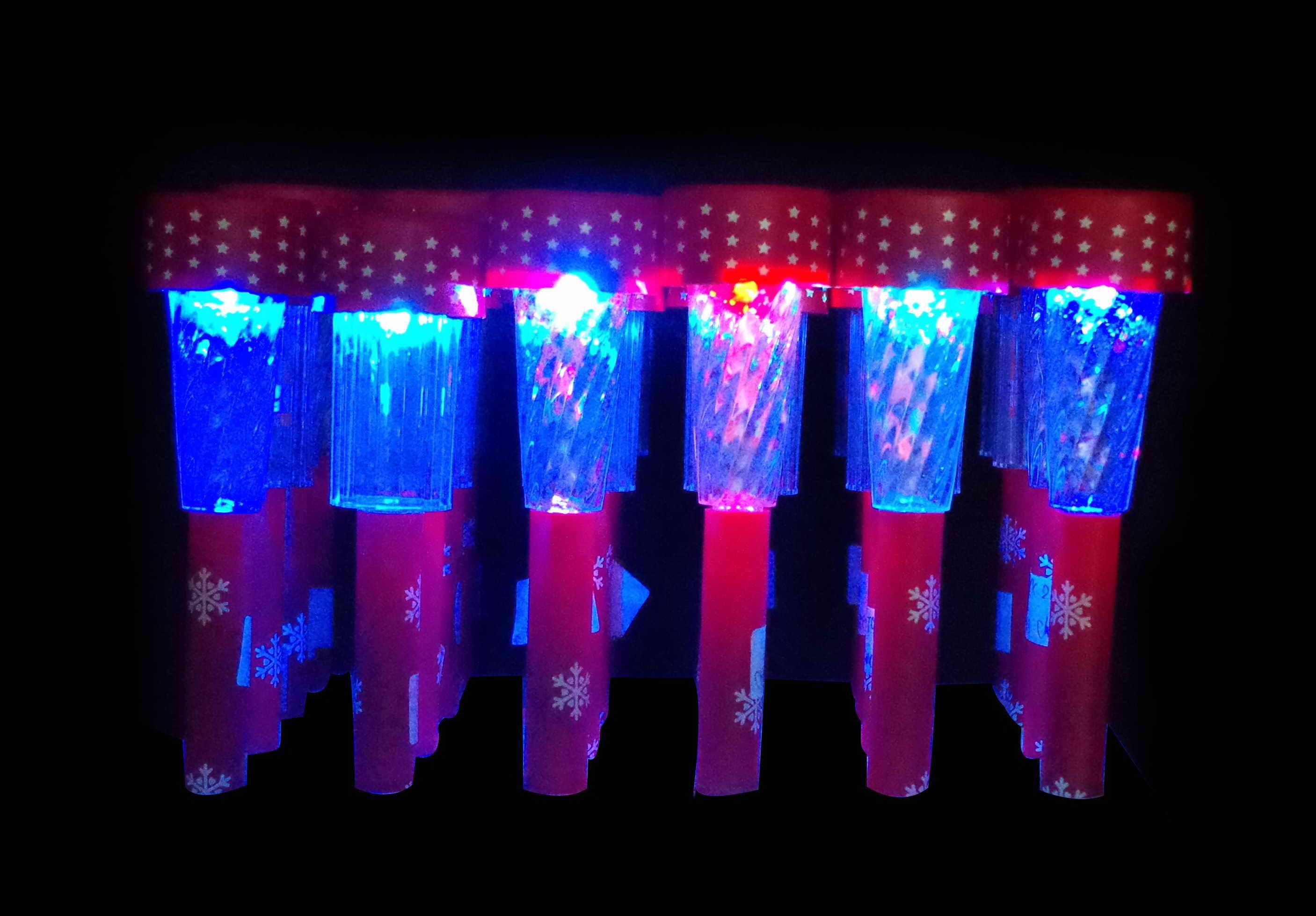 SOLAR LED MINI STAKE 32cm WHT