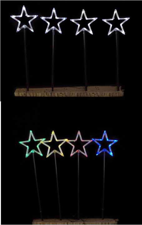 SOLAR STAR POLES 4pc 70cm W/M