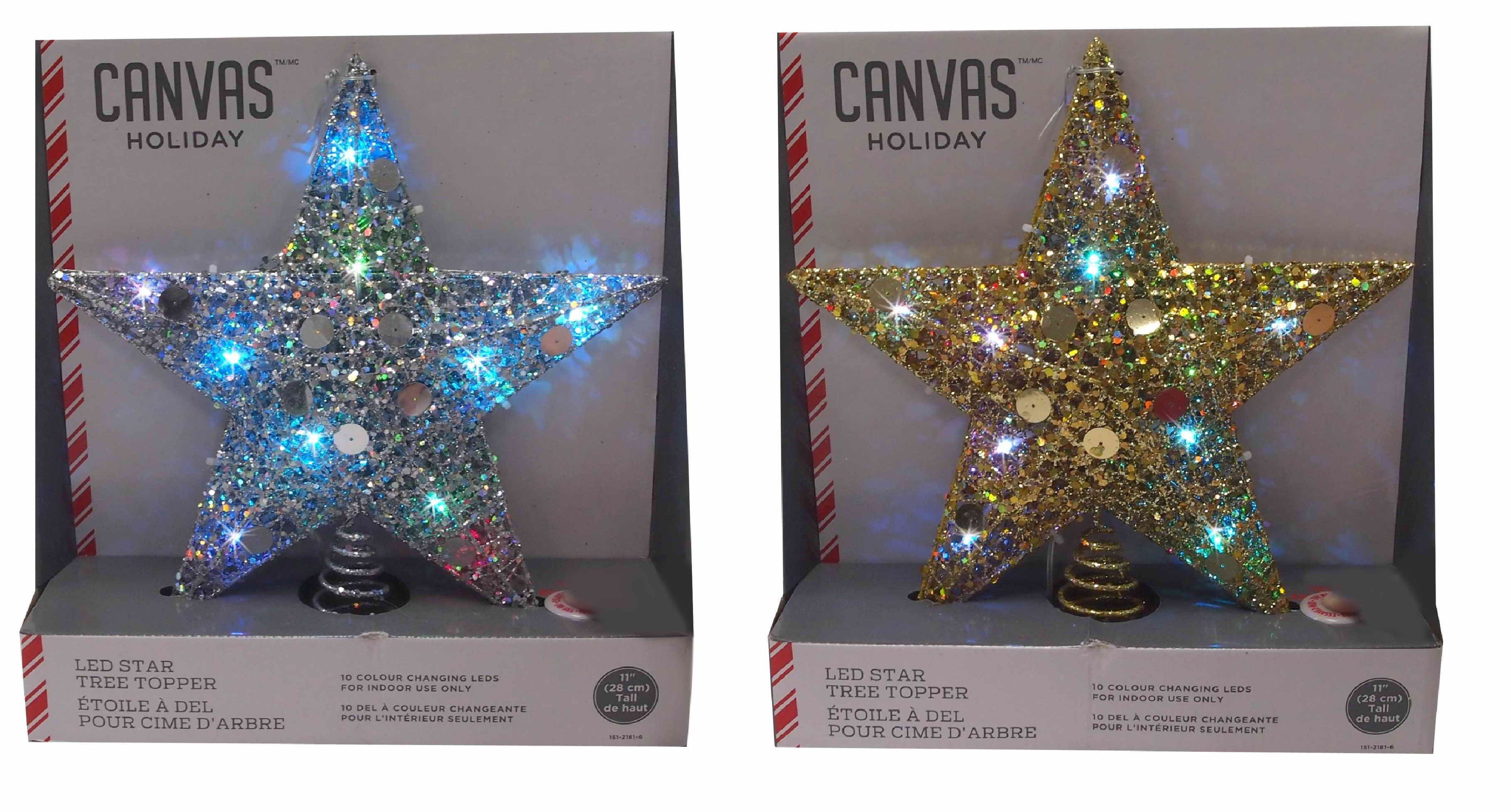  LED STAR TOPPER COLOUR FLASH 30cm TRY ME 