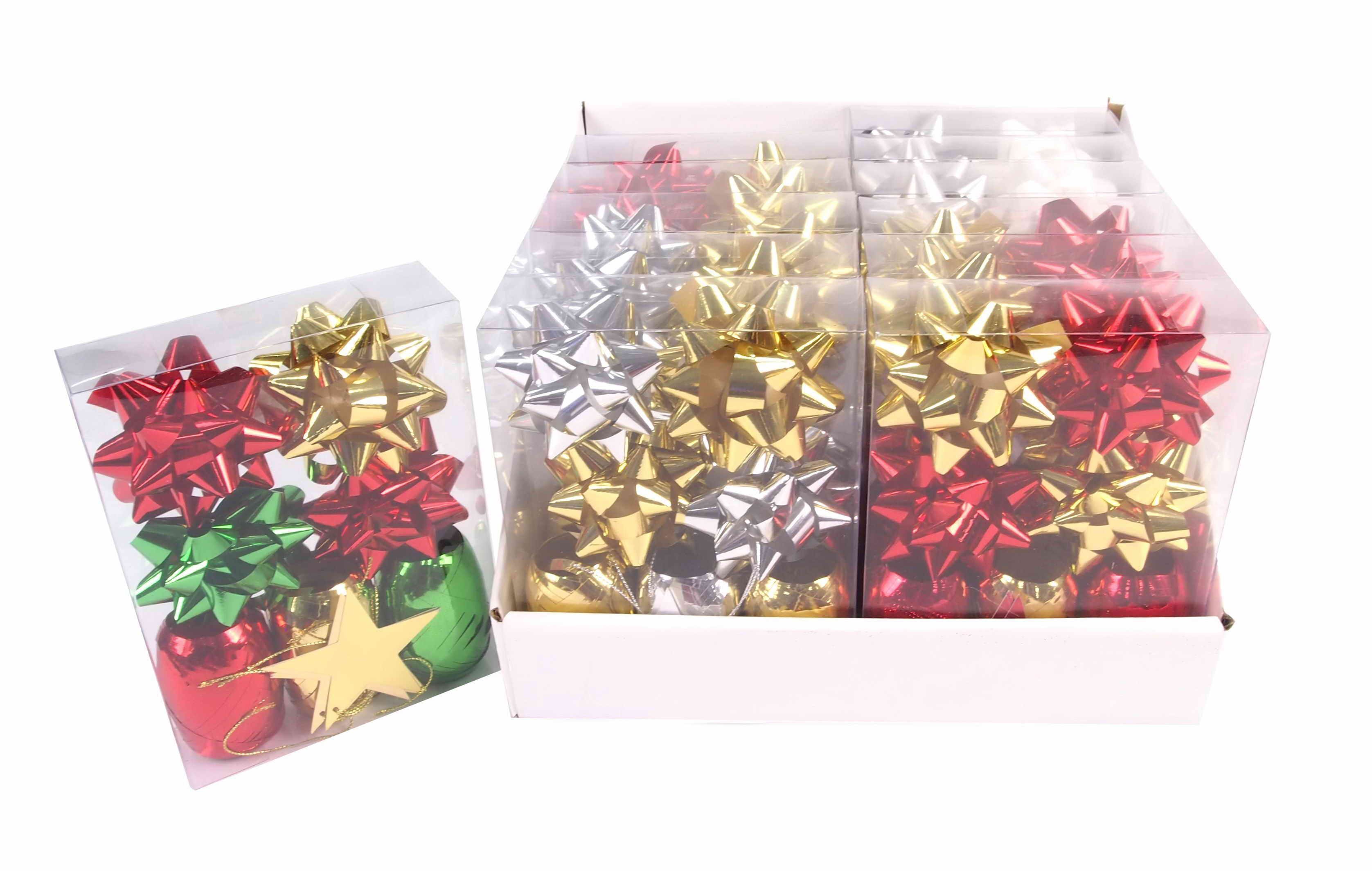  XMAS GIFT WRAP PACK 11PC METALLIC 
