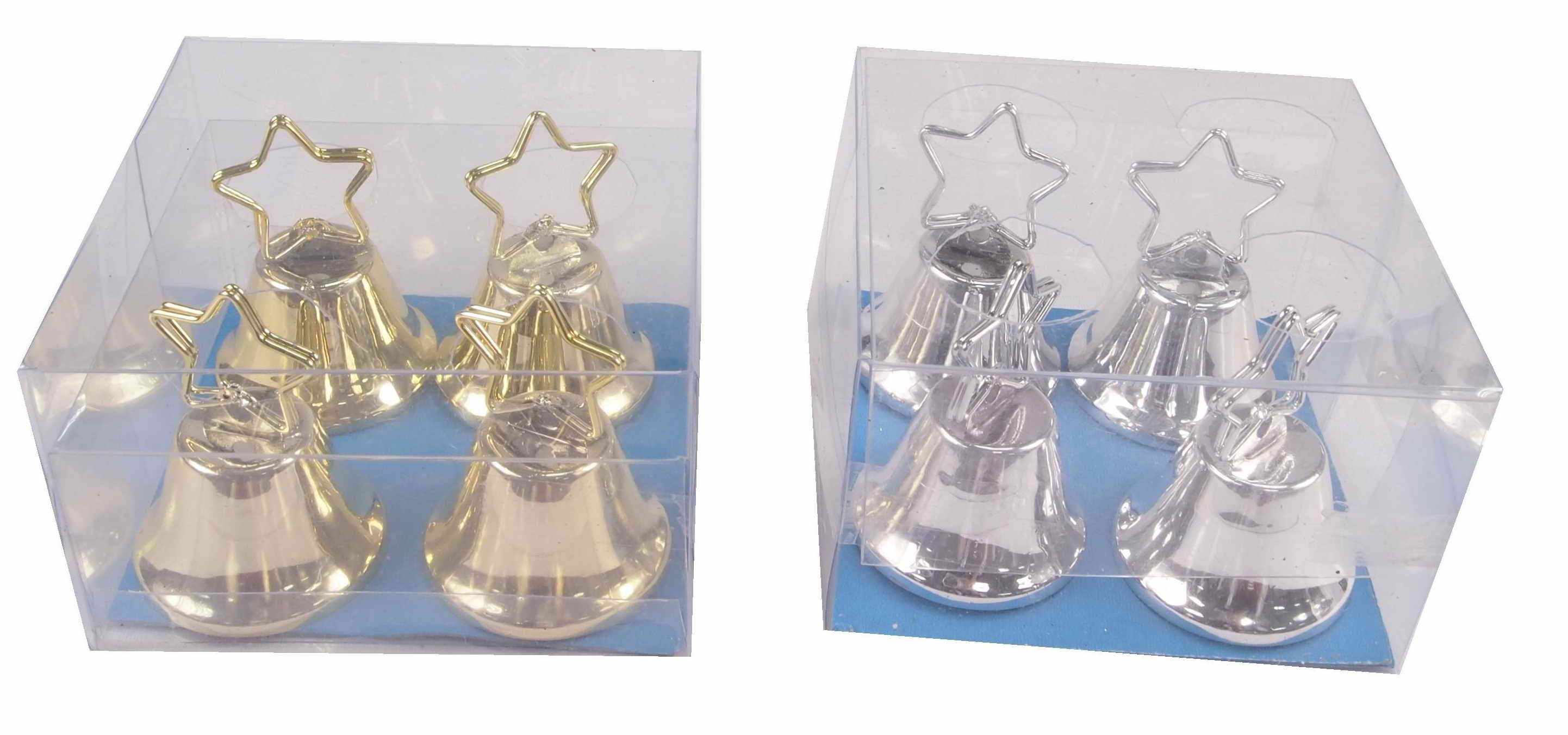  JINGLE BELLS PLACECARD CLIP 4PC 