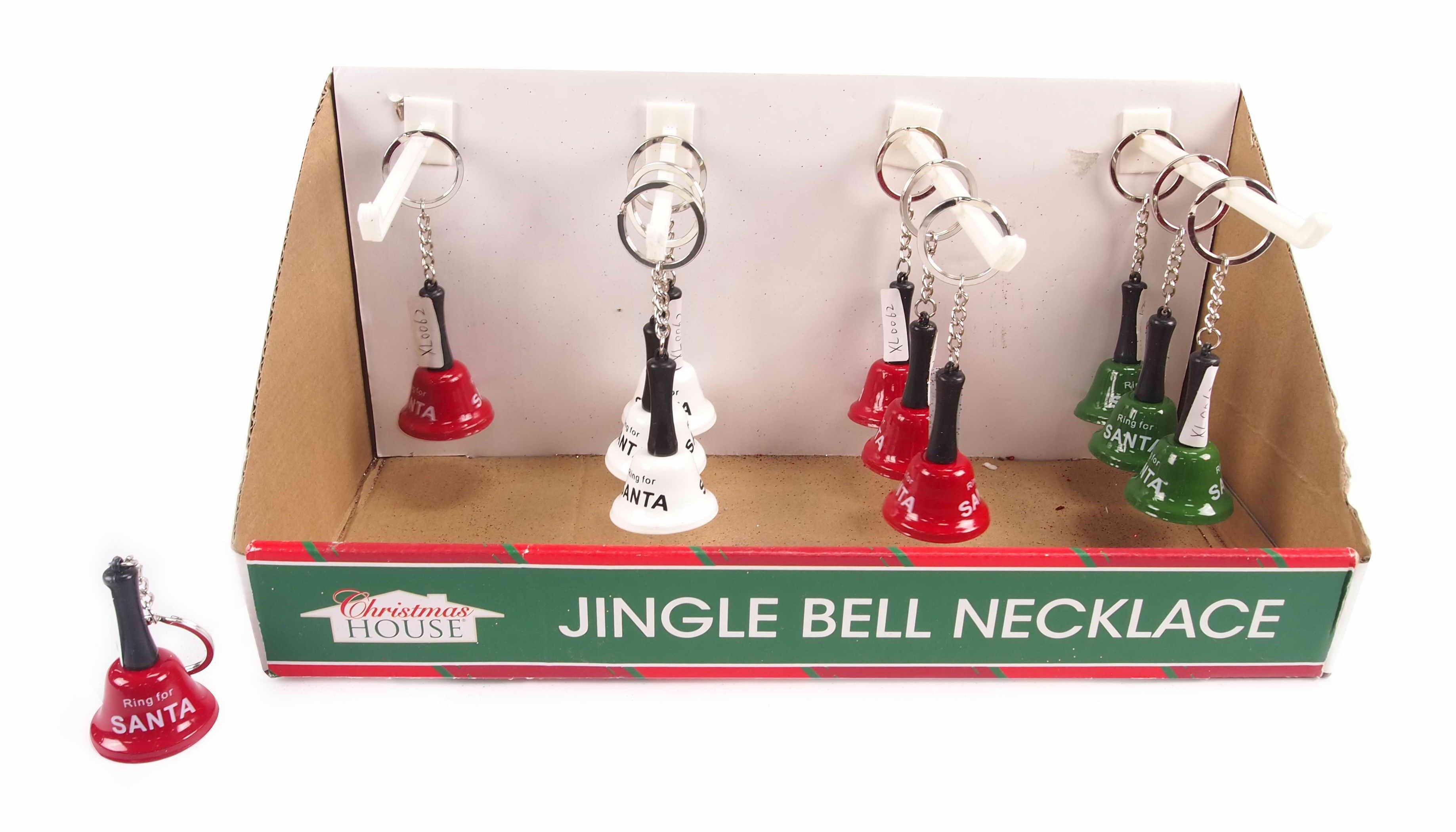  SANTA BELL KEYRING ASST COL 