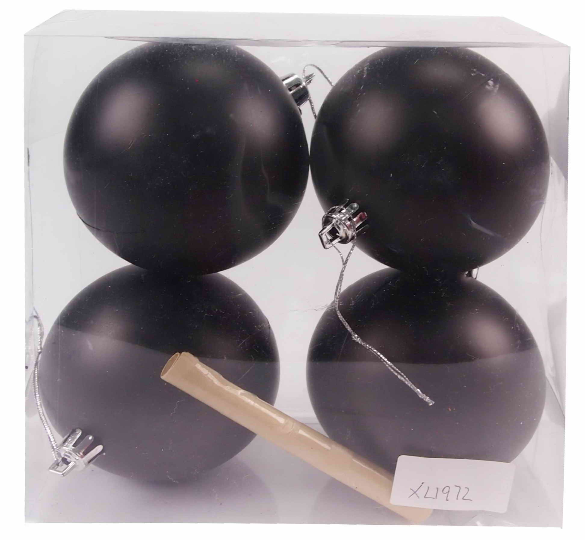  CHALKBOARD BAUBLE 4PC W/CHALKS 