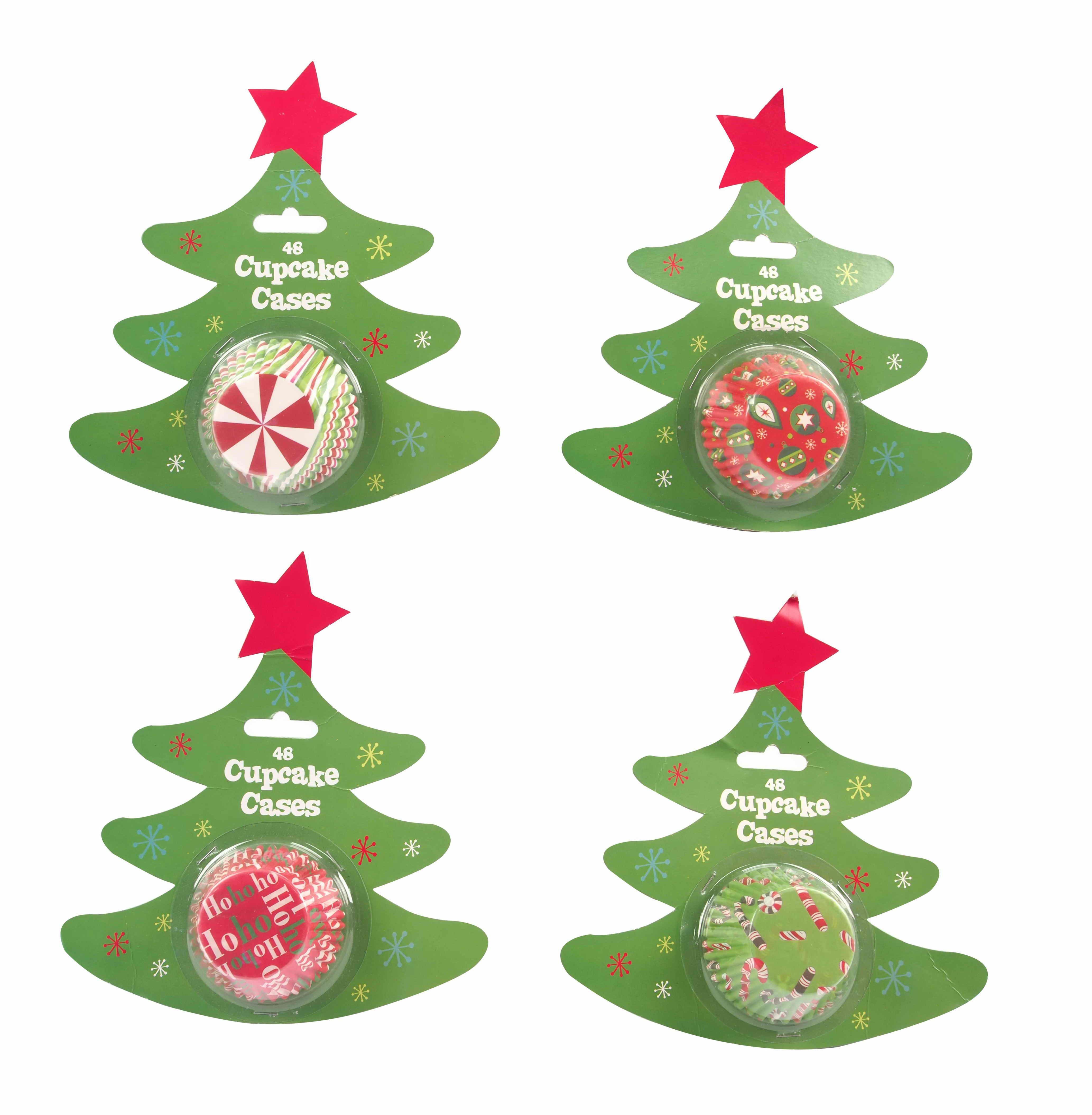  CUPCAKE BASE 48PC TREE CARD 4ASST 