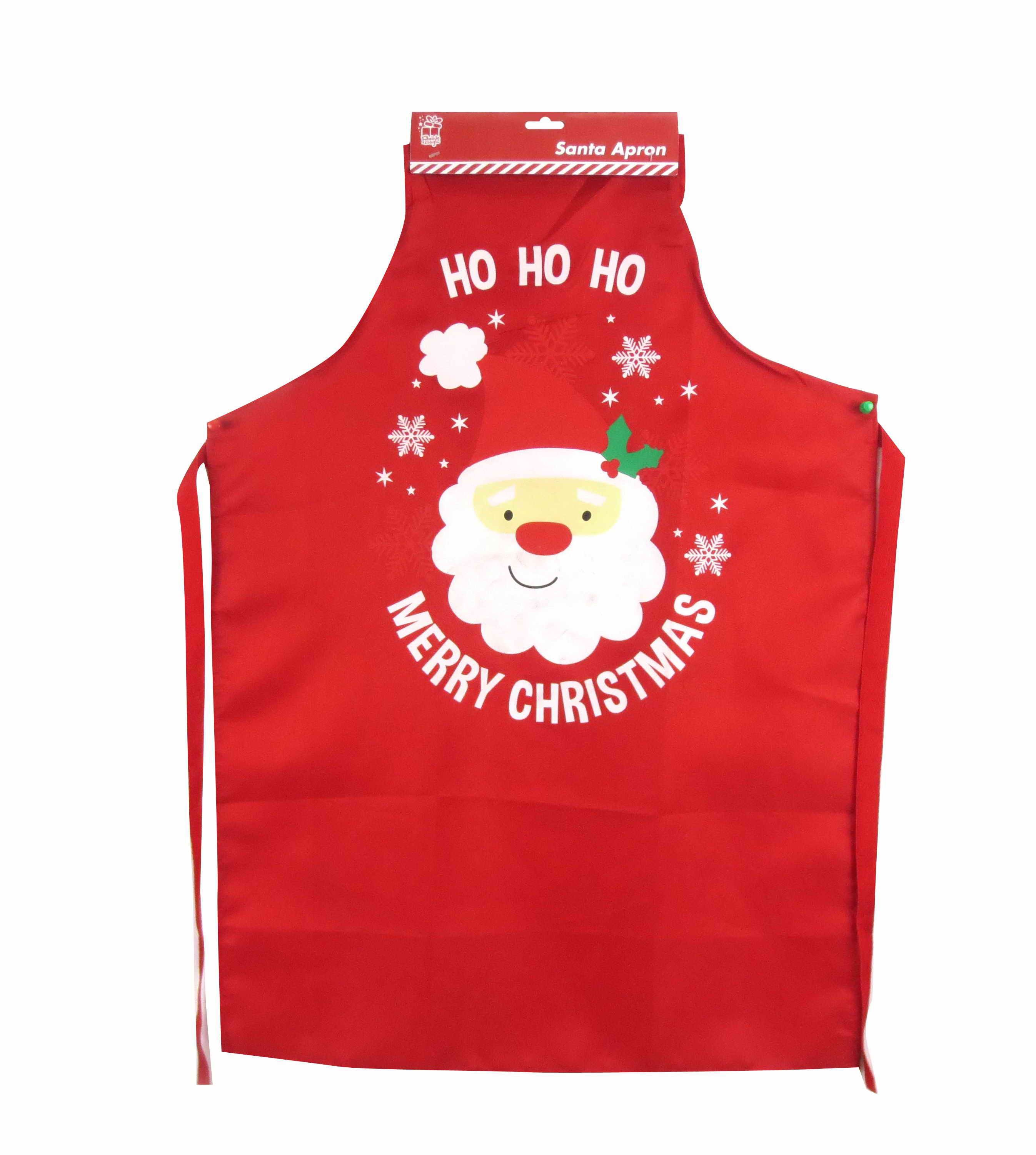  SANTA APRON POLYESTER HOHOHO 