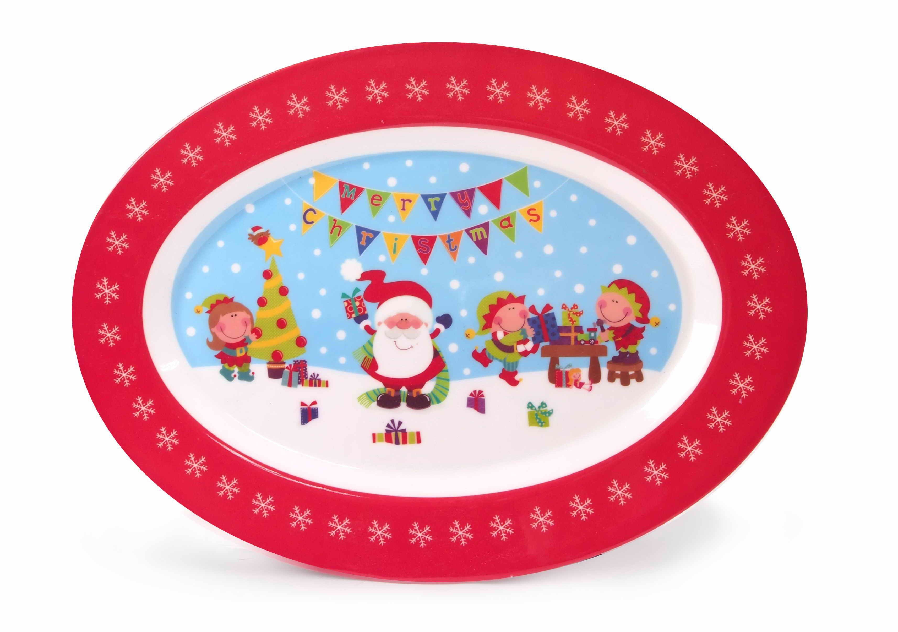  MELAMINE CUTE OVAL PLATTER 
