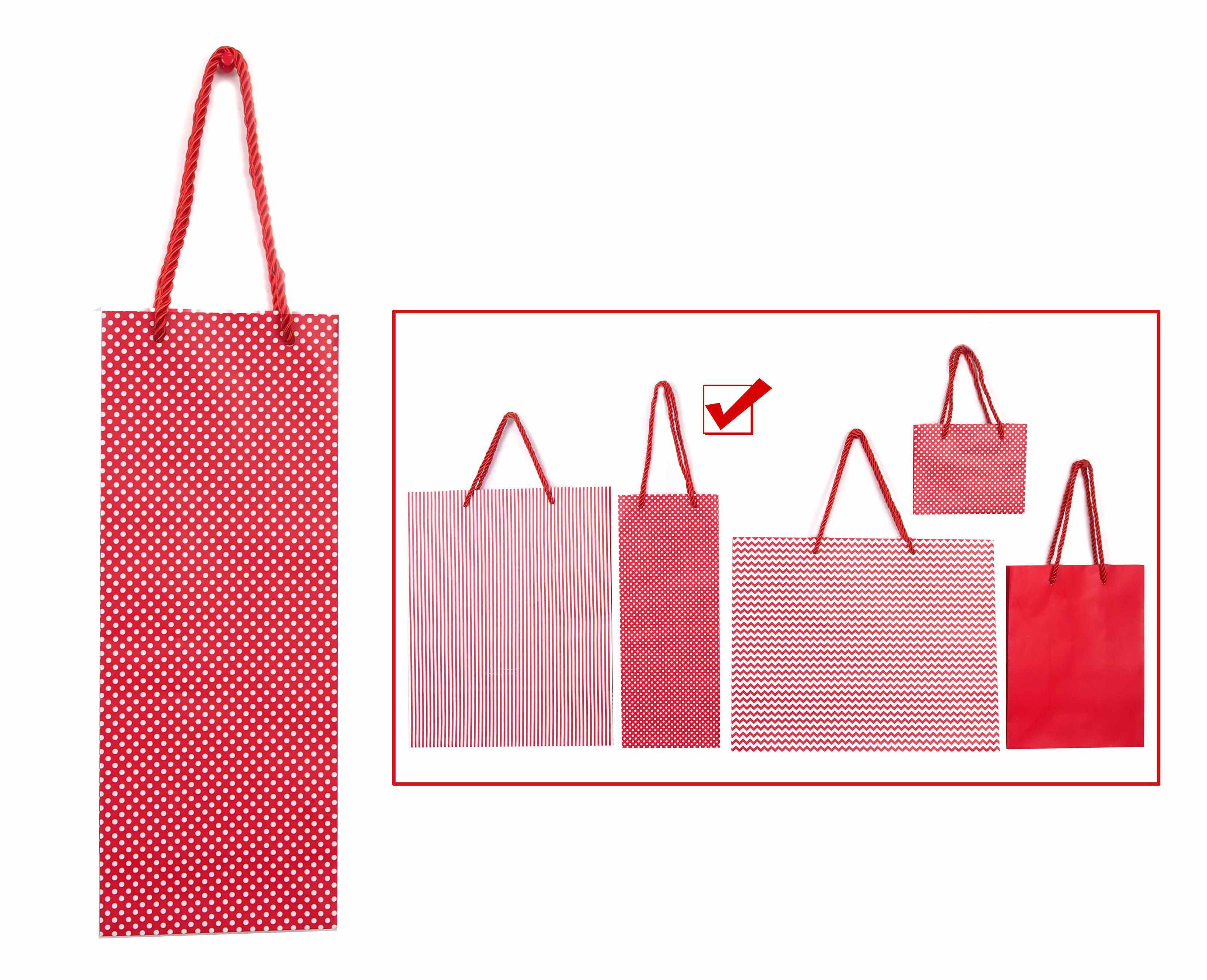  XMAS RED/WHITE GIFTBAG 4ASST BOTT 