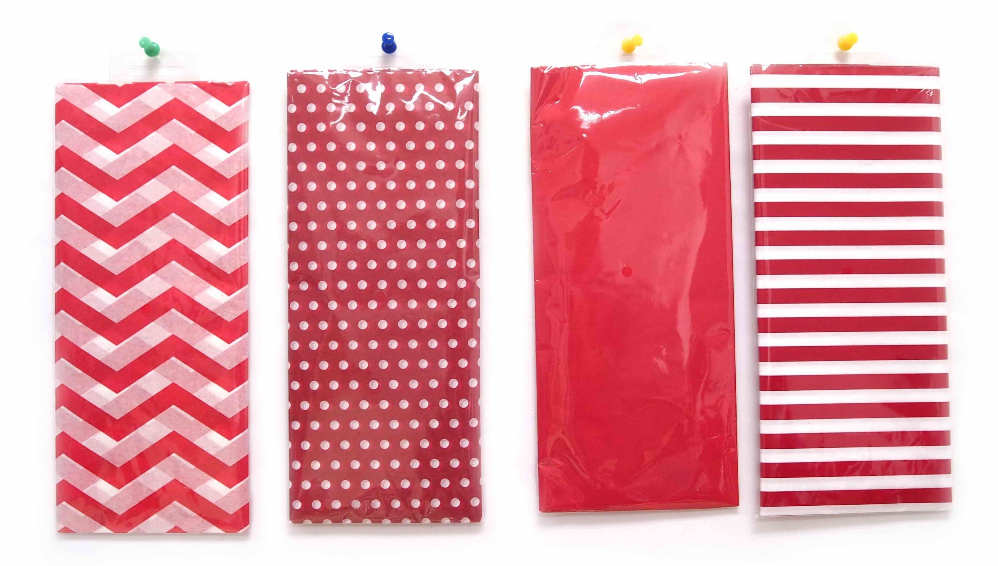  TISSUE PAPER RED/WHITE 3PC 4ASST 