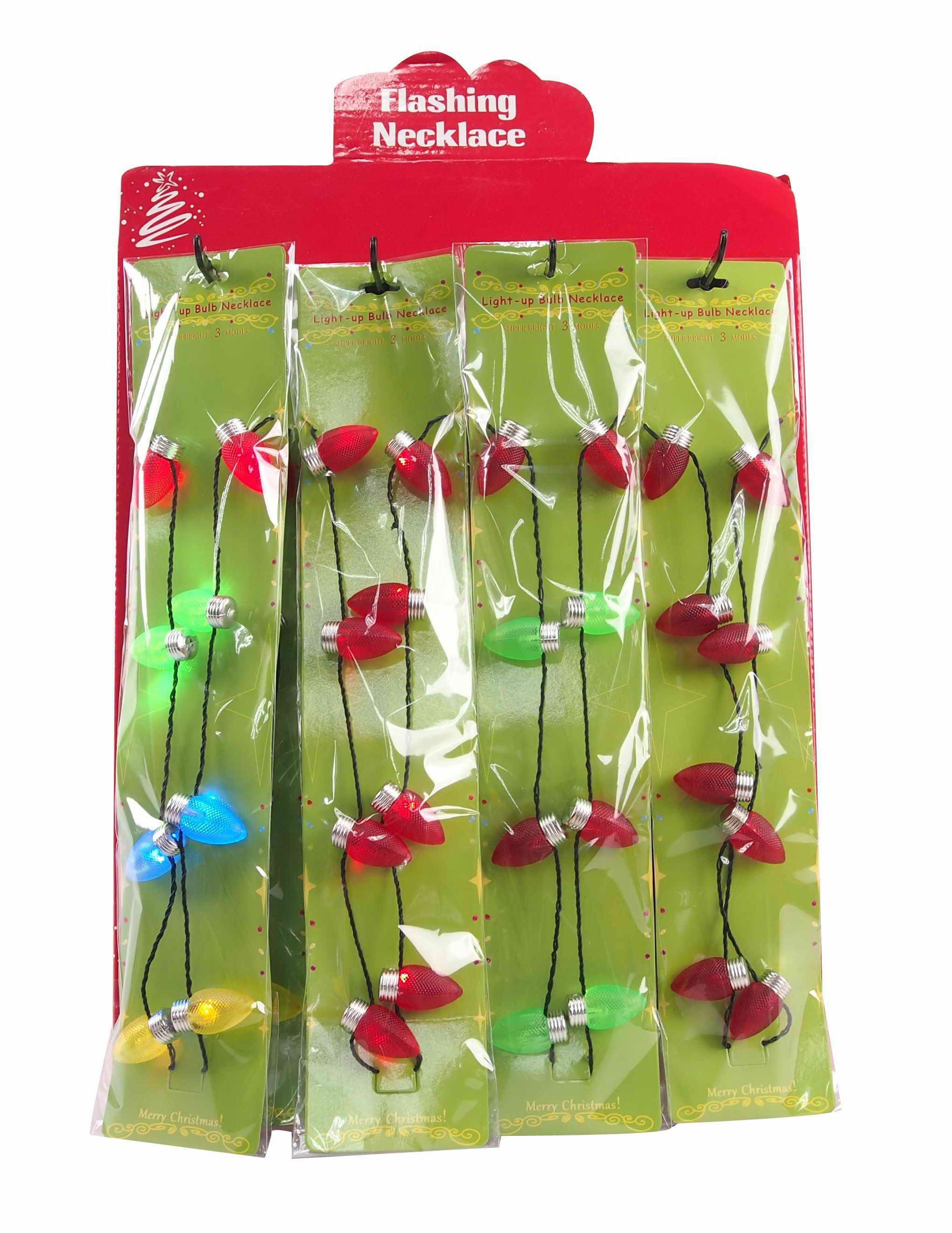  NECKLACE JUMBO BULBS LIGHT-UP B/OP 