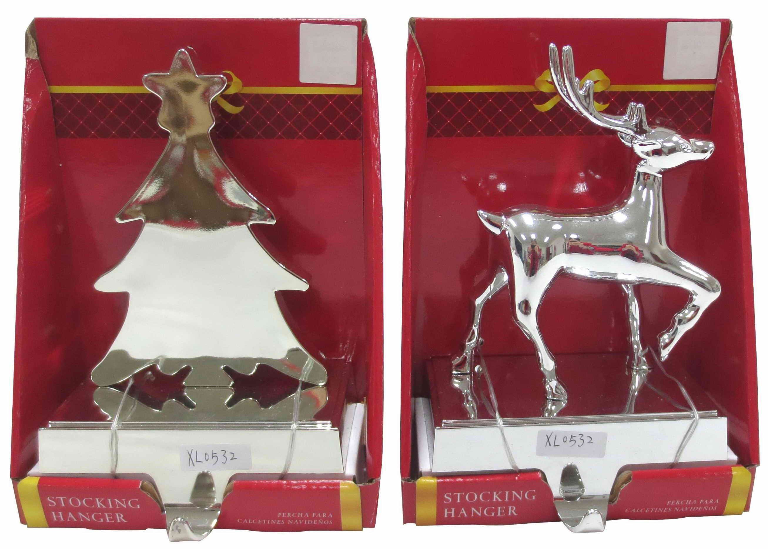  STOCKING HOLDER CHROME 2ASST 