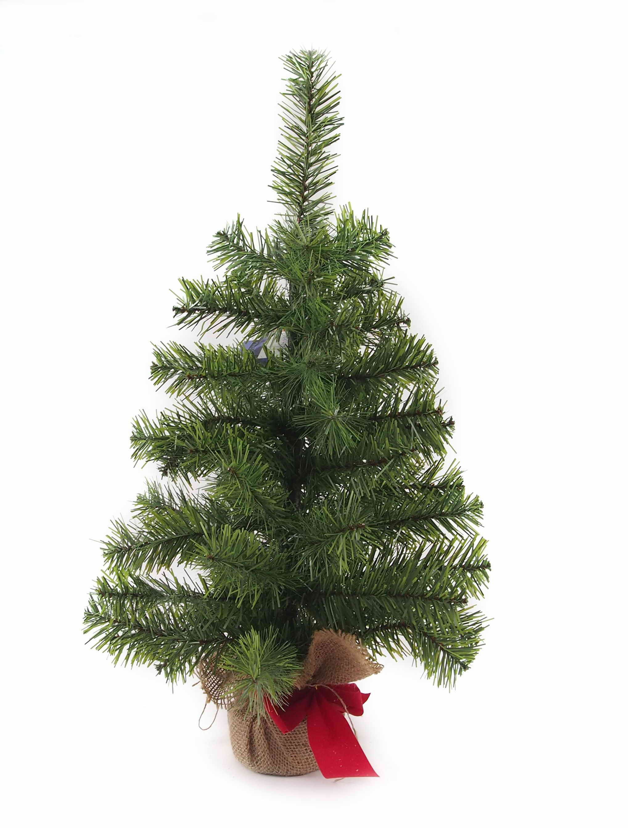  XMAS TREE 60cm W/BURLAP BASE 