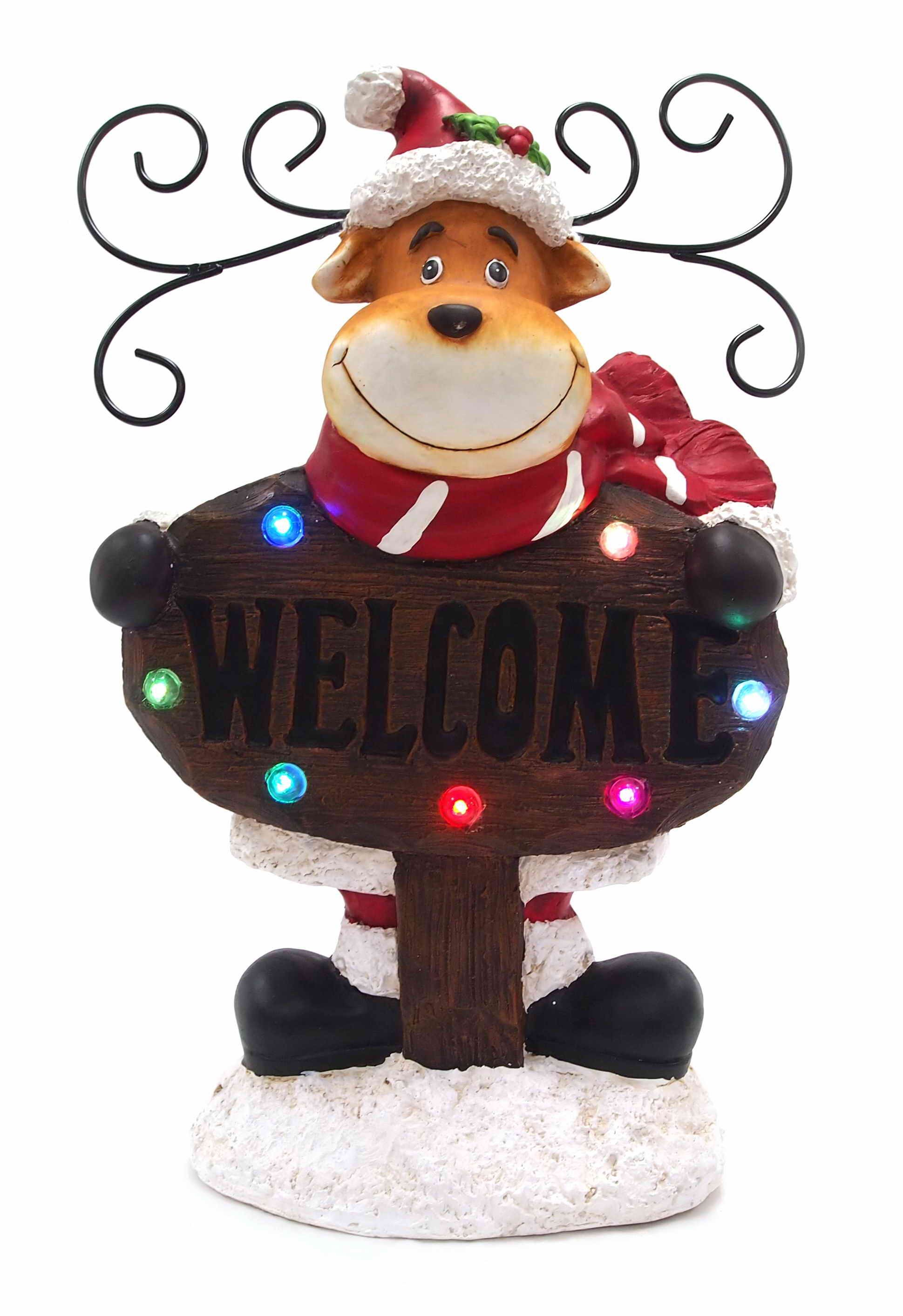  LED DEER WELCOME SIGN W/MUSIC 