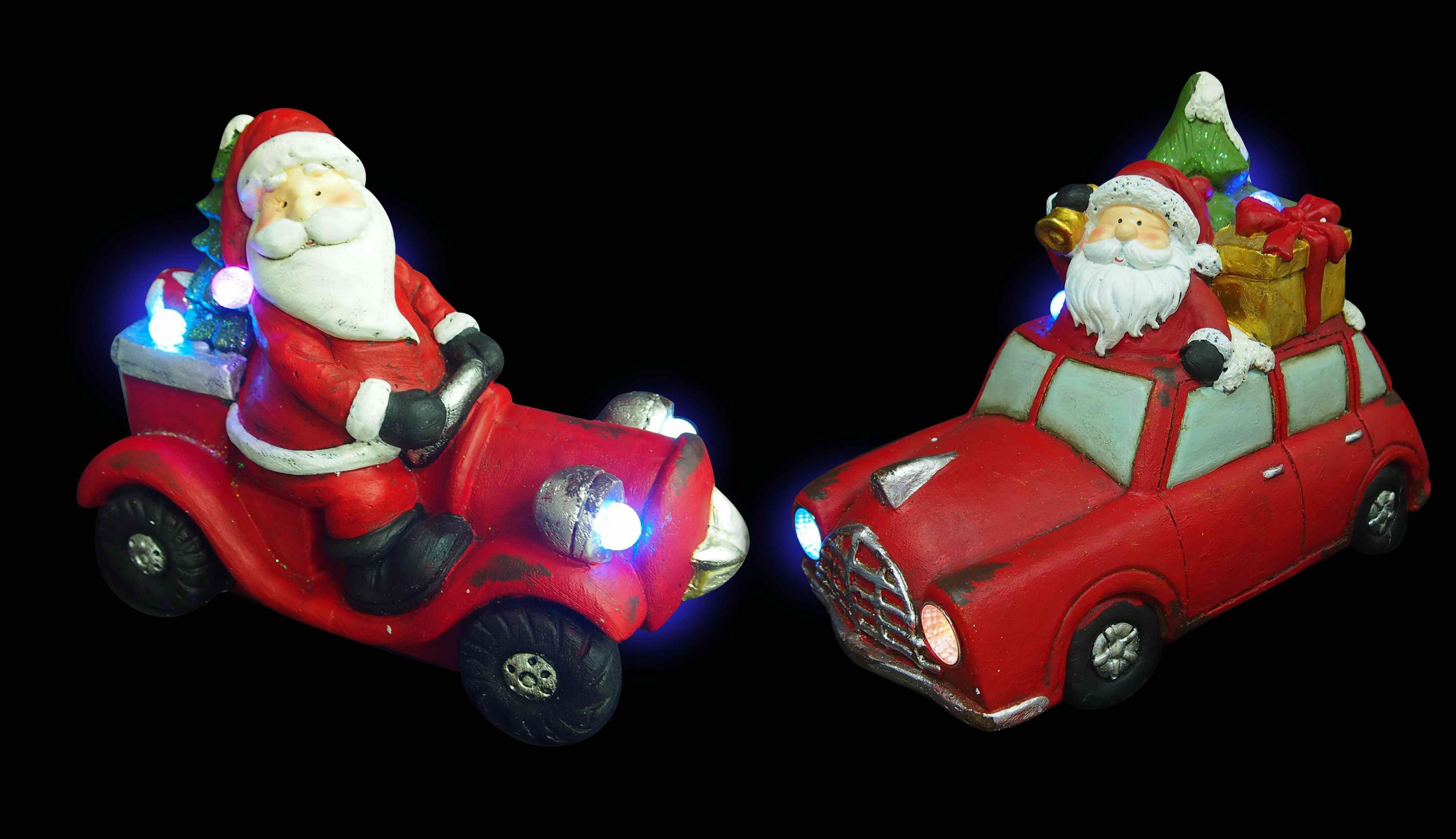  LED SANTA IN CAR COLOUR CHANGE 2ASST 