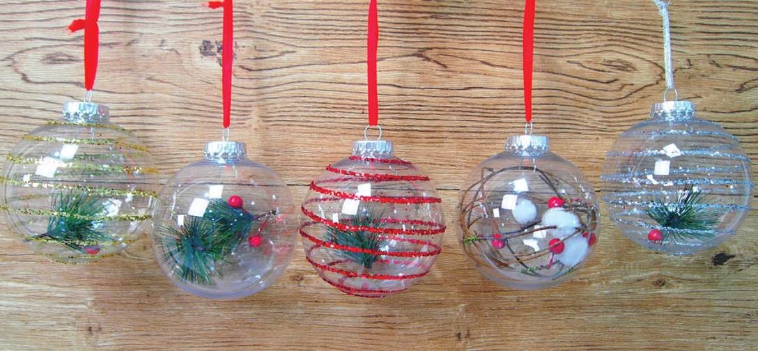19X45, XB1168, FILLED DECO BAUBLE 100mm 5ASST
