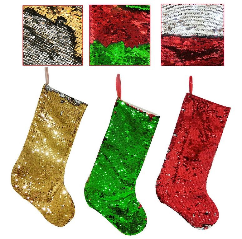 X21, XB2947, STOCKING REVERSIBLE SEQUINS 40cm
