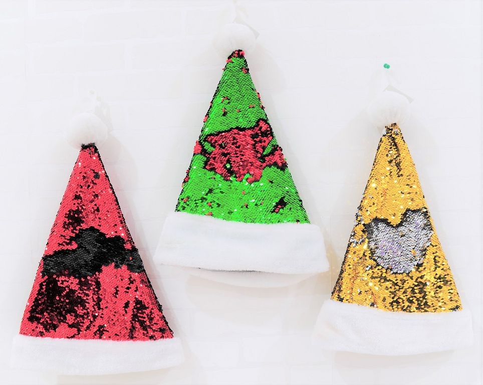 X9, XB2998, SANTA HAT REVERSIBLE SEQUINS