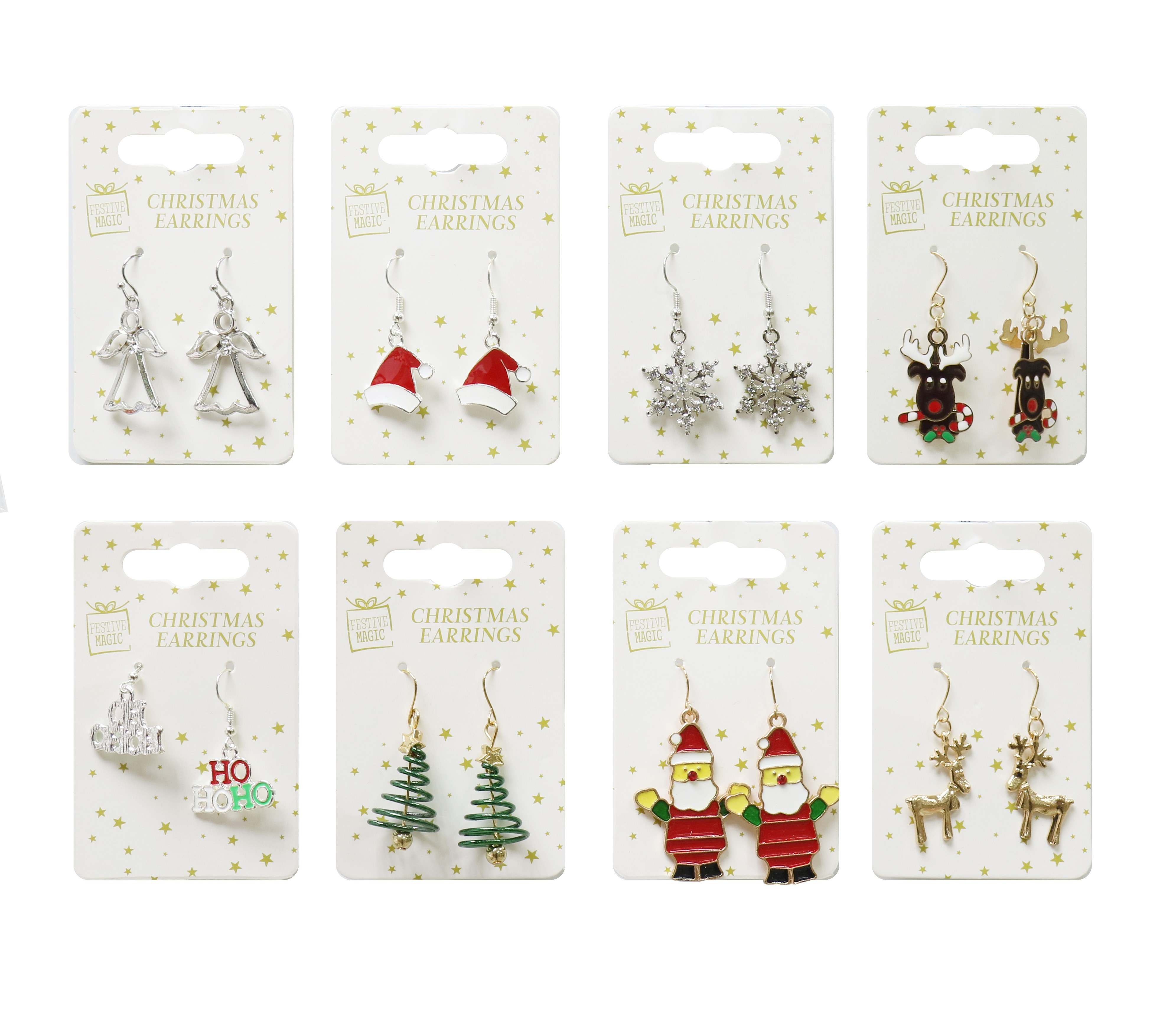 21X8, XB3028. Earrings Metal Dangly Asst