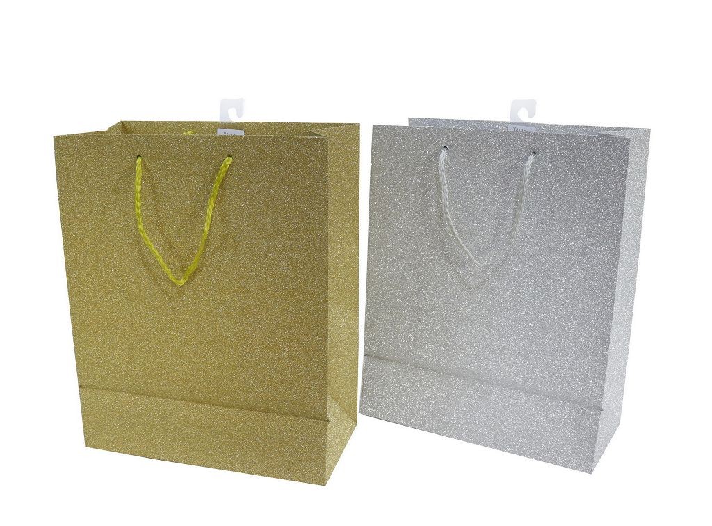 X21, XB3210, GIFT BAG LUXURY GLIT GLD/SLVR LGE