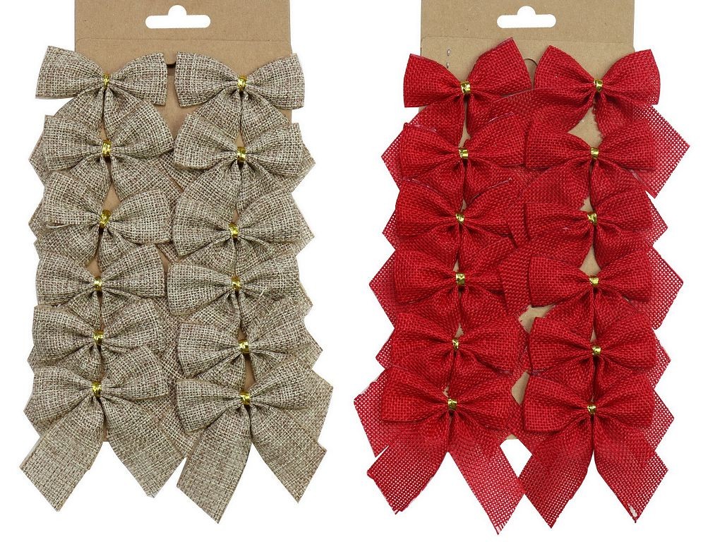 20X21, XB3236, BOWS JUTE 12pc 2ASST