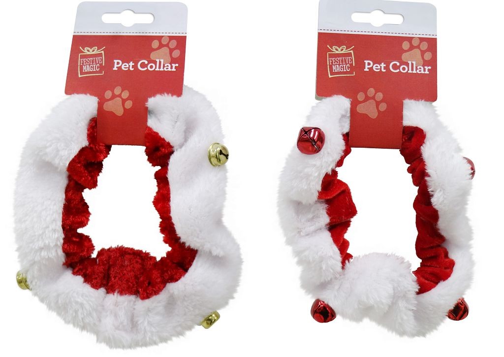 X21, XB3316, PET COLLAR WITH NUTBELL 2ASST