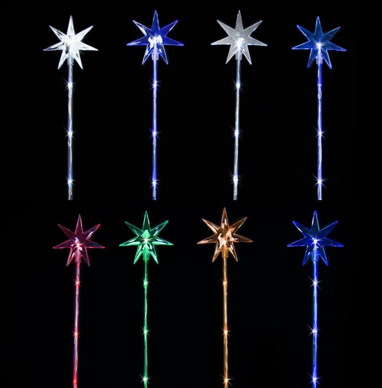 X7 X21,  XB3428, LED STAR PATH LIGHTS TIMER B/OP 4pc 2ASS